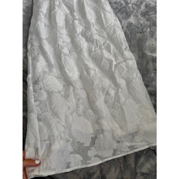 Lulus Brand New with Tags Size Small From This Day Floral Jacquard Strapless Mid - Picture 3 of 16